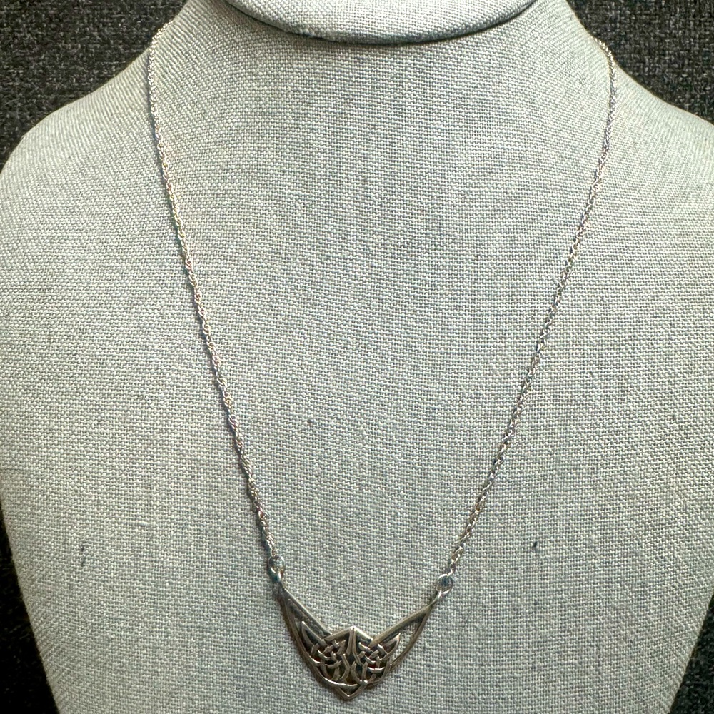 Celtic style 925 Silver Necklace